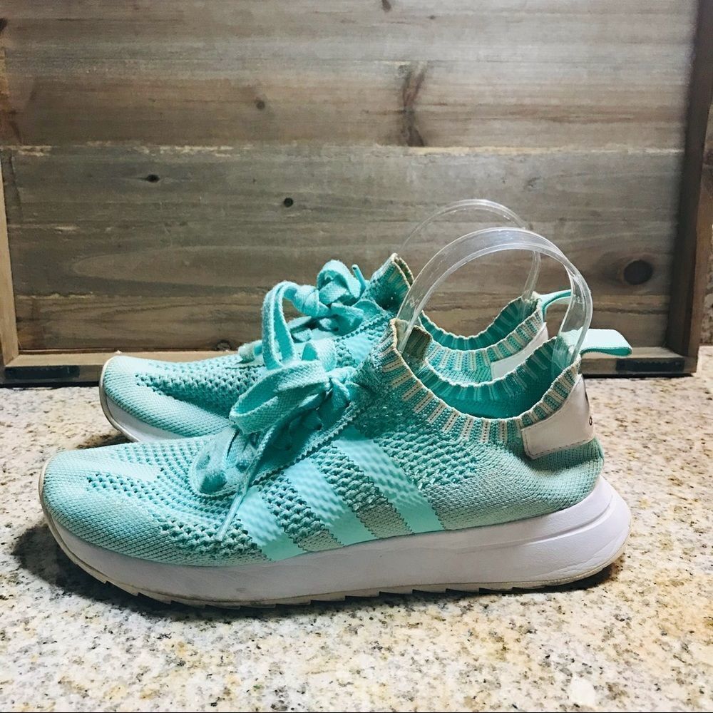 ✅Adidas Womens Originals FLB Flashback Running Mint Green Shoes BY2793